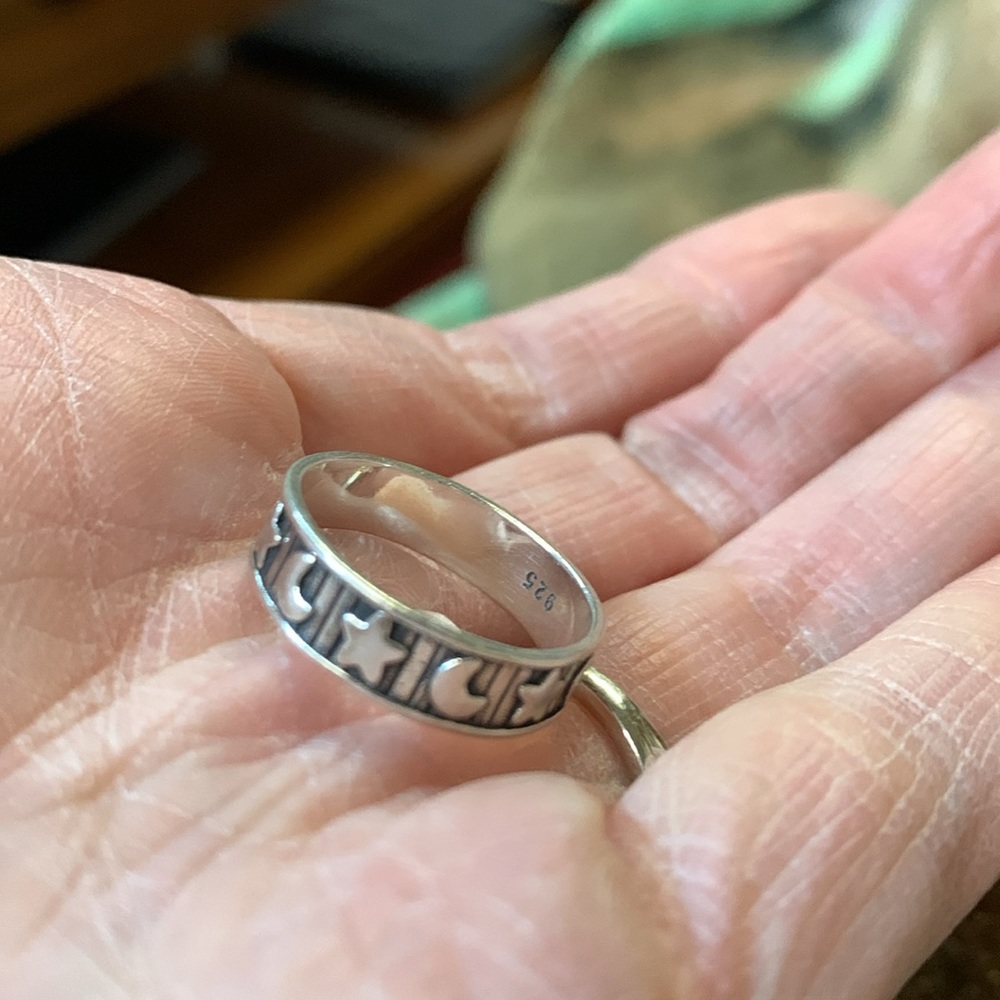 Cute moon and stars ring